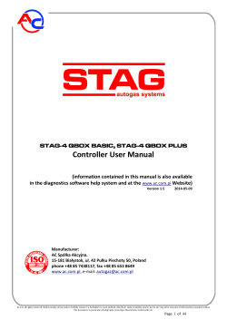Controller User Manual (information contained in this manual is also available he