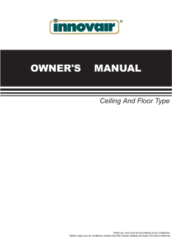 OWNER'S    MANUAL Ceiling And Floor Type