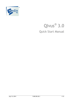QIvus 3.0 Quick Start Manual ®
