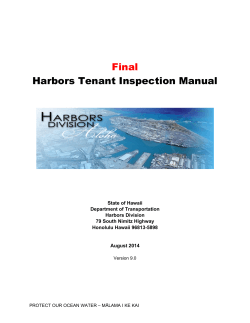 Harbors Tenant Inspection Manual Final