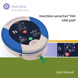 User Manual HeartSine samaritan PAD SAM 500P