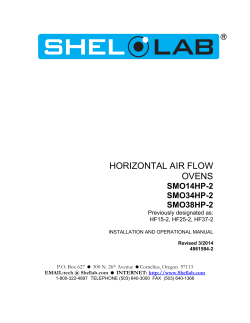 HORIZONTAL AIR FLOW OVENS SMO14HP-2