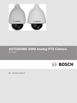 AUTODOME 5000 Analog PTZ Camera VEZ-5000 en