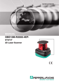OBD10M-R2000-4EP- V1V17 MANUAL 2D Laser Scanner