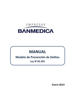 MANUAL Modelo de Prevención de Delitos Ley N°20.393