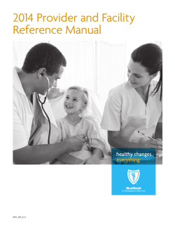 2014 Provider and Facility Reference Manual NENY_2603_03_14