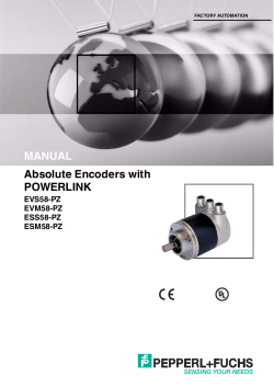 Absolute Encoders with POWERLINK MANUAL EVS58-PZ