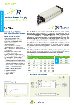 R Medical Power Supply 200W-600W Series