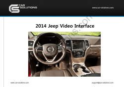 Car-Solutions.com 2014 Jeep Video Interface