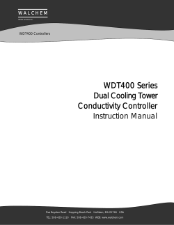 WDT400 Series Dual Cooling Tower Conductivity Controller