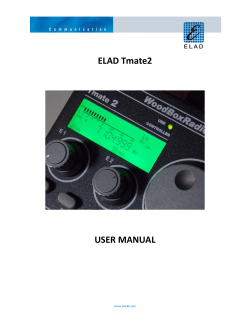 ELAD Tmate2  USER MANUAL www.eladit.com