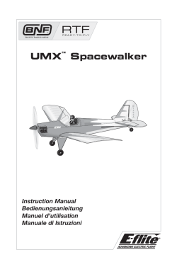 UMX Spacewalker Instruction Manual Bedienungsanleitung