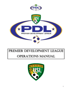 Premier Development League Operations Manual  1