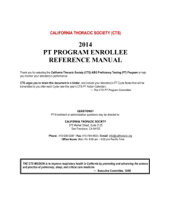 2014 PT PROGRAM ENROLLEE REFERENCE MANUAL