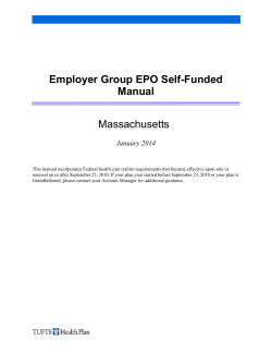 Employer Group EPO Self-Funded Manual Massachusetts January 2014