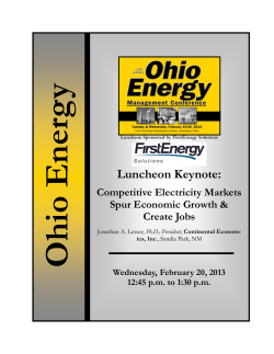 y Ohio Energ  Luncheon Keynote: