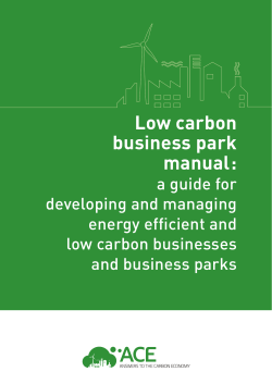 Low carbon business park manual : a guide for