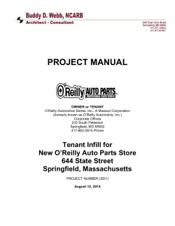 PROJECT MANUAL
