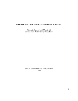 THIS IS AN UNOFFICIAL PUBLICATION 2014 1