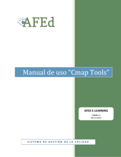 Manual de uso “Cmap Tools” AFED E-LEARNING