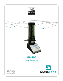 ML-800 User Manual