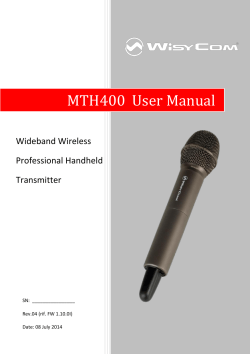 MTH400  User Manual