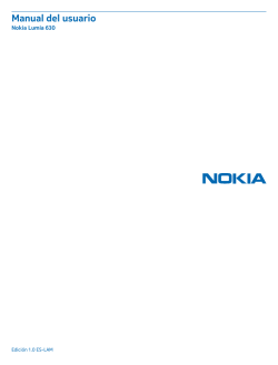 Manual del usuario Nokia Lumia 630 Edición 1.0 ES-LAM