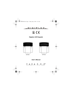 Digiplex LED Keypads User’s Manual