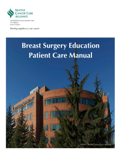 Breast Surgery Education Patient Care Manual 1