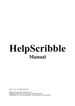HelpScribble Manual