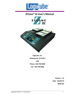 ZClone® Xi User’s Manual