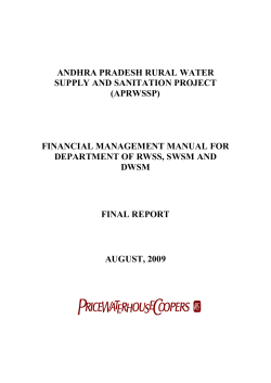 Andhra Pradesh Rural Water Supply &amp; Sanitation Project