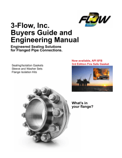 3-Flow, Inc. Buyers Guide and Engineering Manual Engineered Sealing Solutions