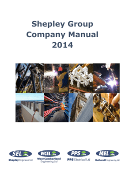 Shepley Group Company Manual 2014
