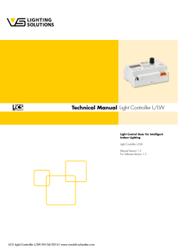 Light Controller L/LW Technical Manual Light Control Gear for Intelligent