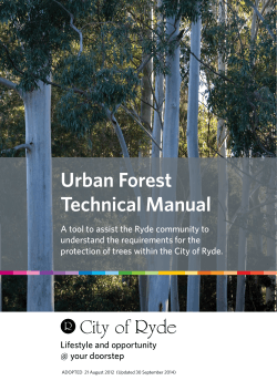 Urban Forest Technical Manual