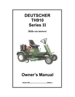 DEUTSCHER TH910 Series II