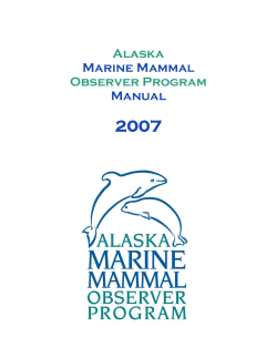 2007  Marine Mammal Manual