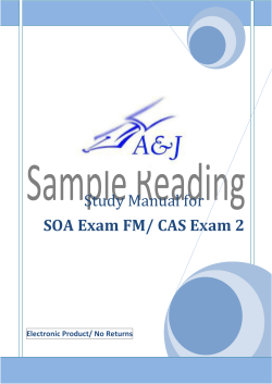 Study Manual for SOA Exam FM/ CAS Exam 2