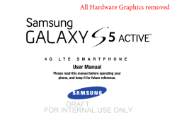 DRAFT FOR INTERNAL USE ONLY All Hardware Graphics removed User Manual