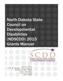 North Dakota State Council on Developmental Disabilities