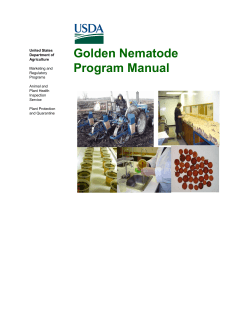 Golden Nematode Program Manual