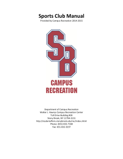 Sports Club Manual