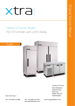 Original Service Manual Cabinets &amp; Counter Models FD2-10 Controller with LCD5S Display English
