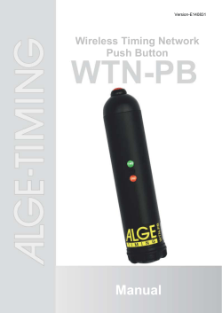 Manual  Wireless Timing Network Push Button