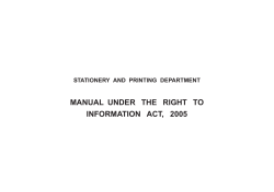 MANUAL  UNDER   THE   RIGHT  ... INFORMATION   ACT,   2005