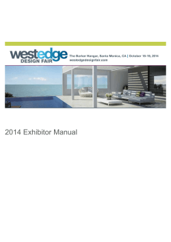 2014 Exhibitor Manual