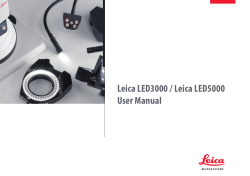 Leica LED3000 / Leica LED5000 User Manual
