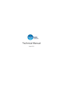 Technical Manual August 2014