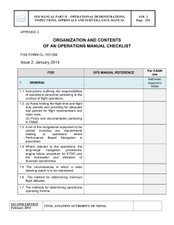 FOI MANUAL PART II – OPERATIONAL DEMONSTRATIONS, VOL 2 Page - 254